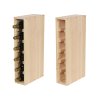 regal na wino drewniany modulowy skrzynkowy 60x30x30 cm naturalny (63)