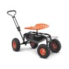 Zahradní vozík se sedačkou