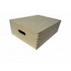 Střední úložný box s víkem 40x30 cm
