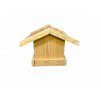 Dřevěná ptačí budka - krmítko