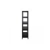 Celokovový regál 180X90X30 5 polic Lakovaný černý