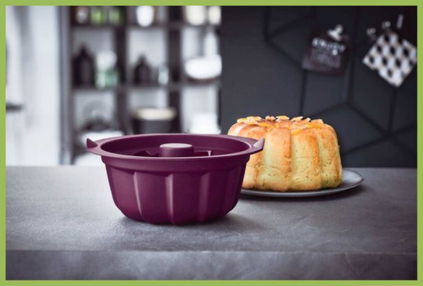 Nádivka s houbami v silikonové bábovce