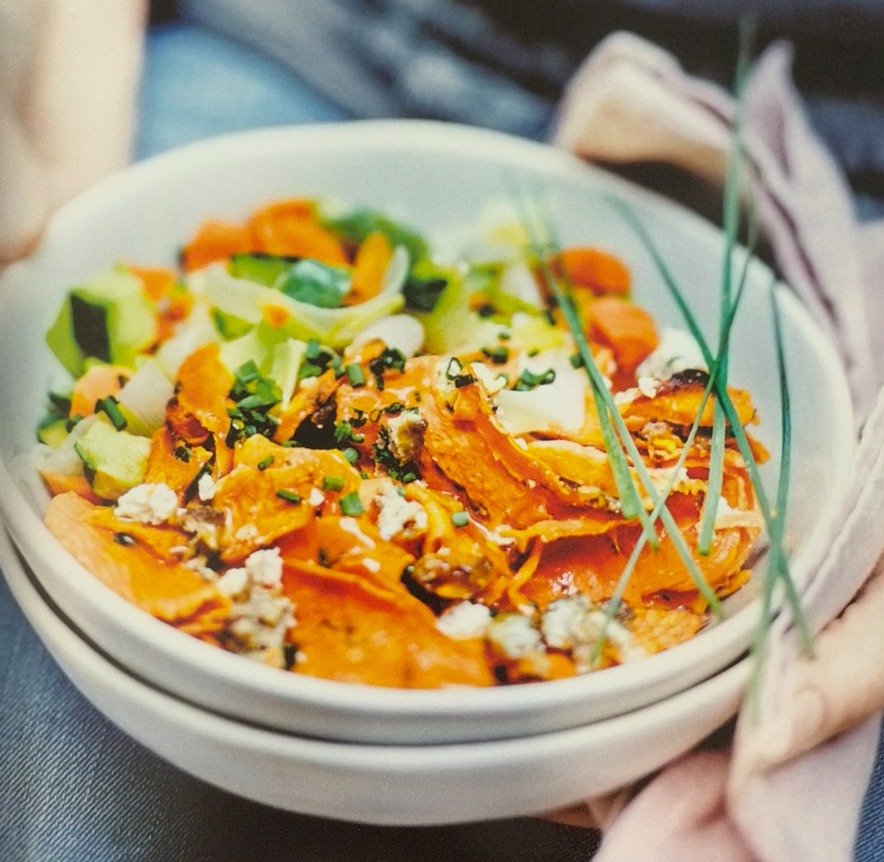 Mleté hovězí maso se sladkými bramborami