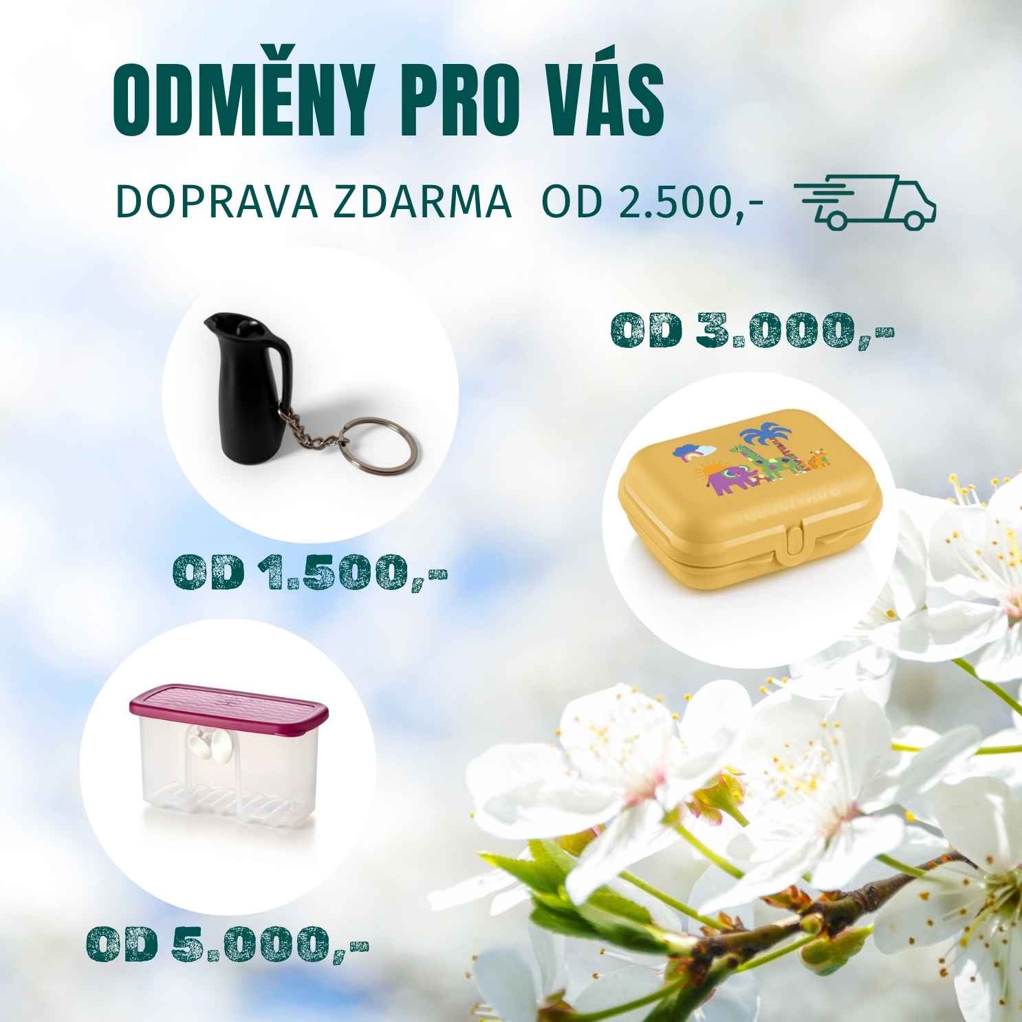 Dárky k objednávkám zdarma