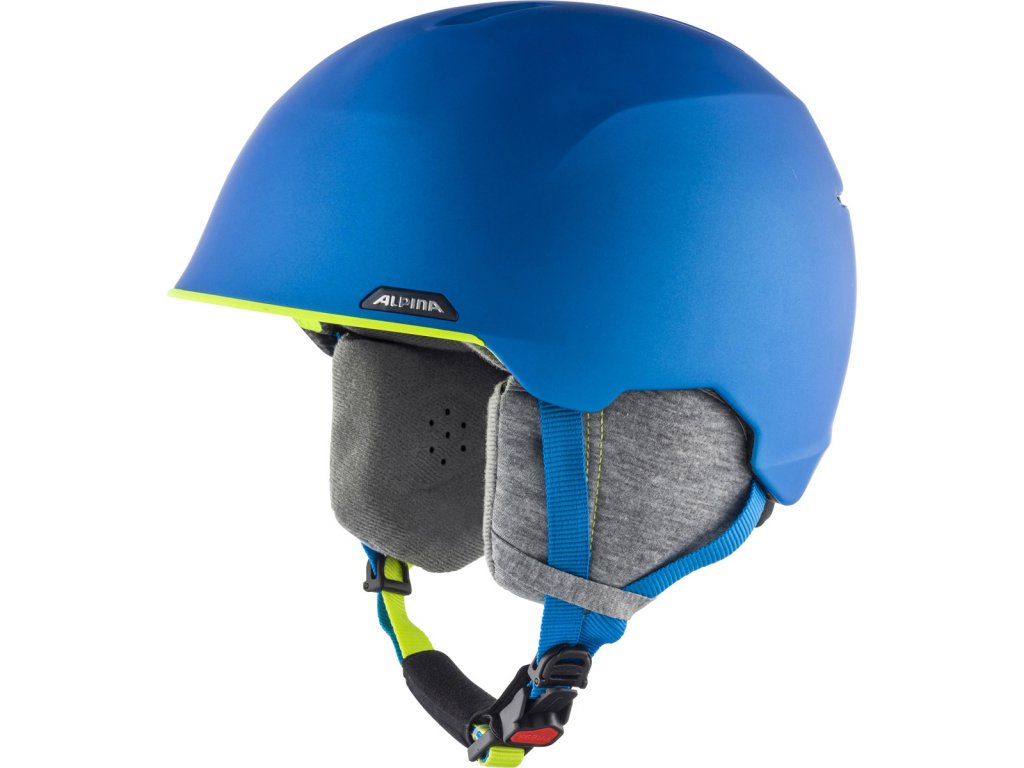 Lyžařská helma Alpina Albona - blue/neon yellow matt