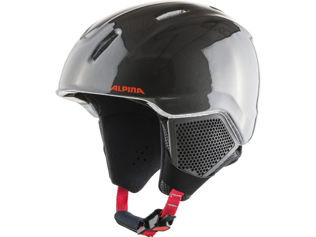 Dětská lyžařská helma Alpina Carat LX - charcoal/red