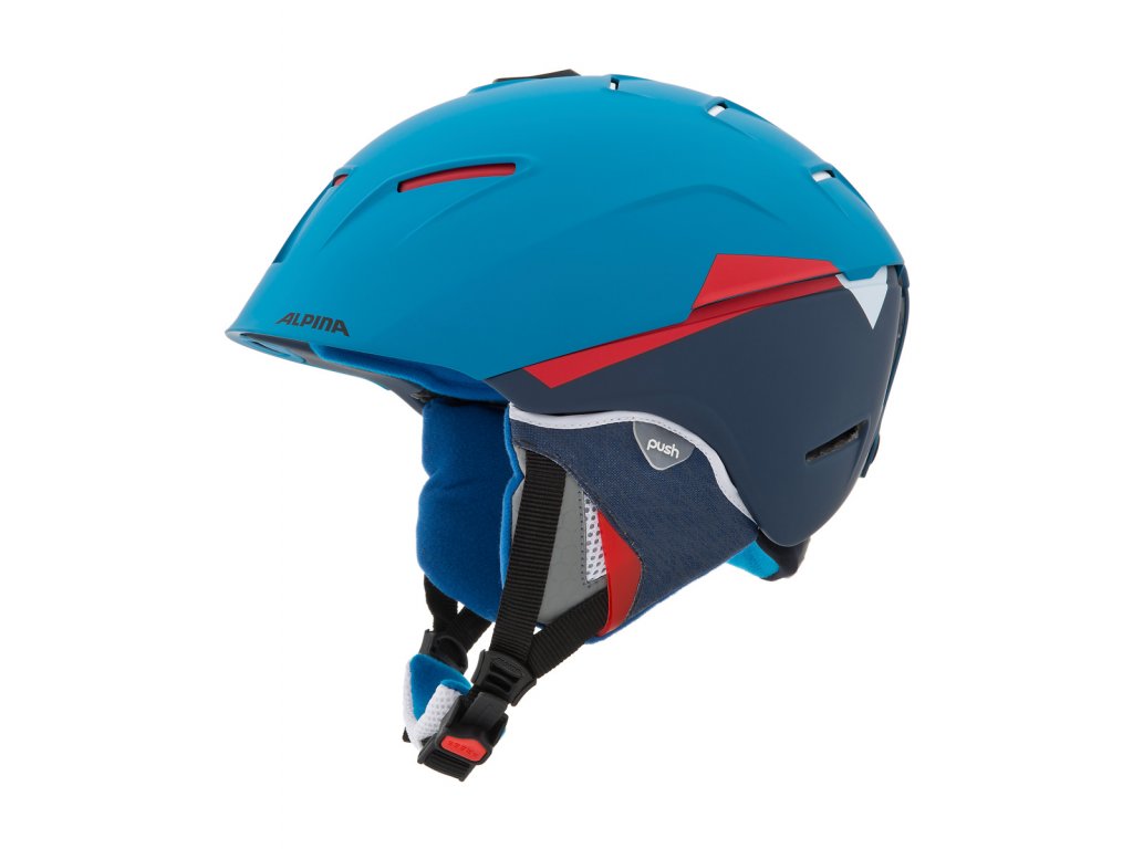 Lyžařská helma Alpina Cheos - blue/red matt
