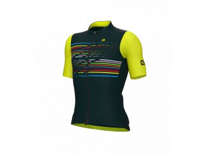 Letní cyklistický dres ALÉ pánský LOGO PR-S Dark Green