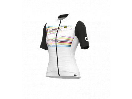 Letní cyklistický dres ALÉ  PR-S LOGO LADY White