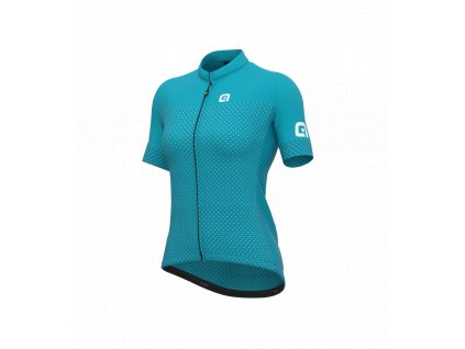 Letní cyklistický dres ALÉ SOLID LEVEL LADY Turquise