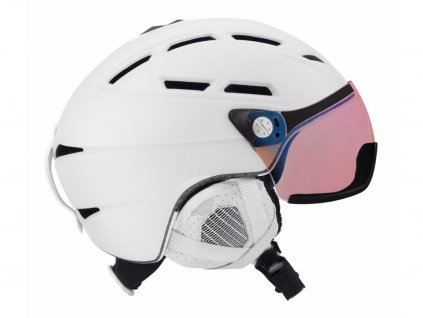 Lyžařská helma Alpina Griva Visor VHM - white matt
