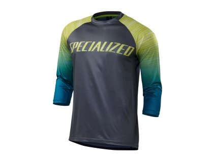 Specialized Enduro Comp 3/4 Jersey Black Teal Fade