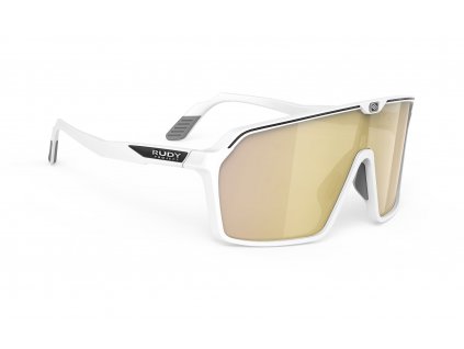 Brýle SPINSHIELD - White Matte/Rp Optics Multilaser Gold