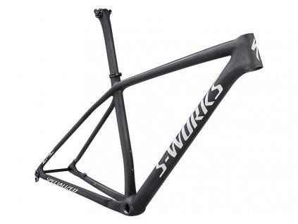 Specialized S-Works Epic Hardtail Frameset - Satin Gloss Carbon/White Spectraflair