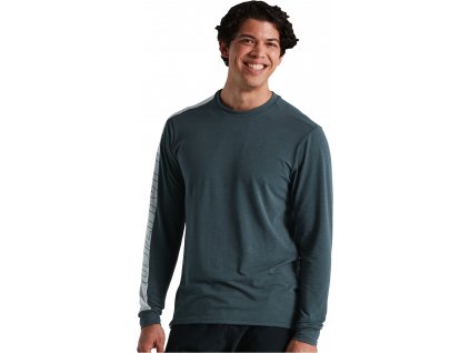 Specialized Men's Trail Long Sleeve Jersey - Cast Battleship