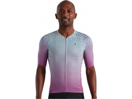 Specialized Men's SL Bicycledelics Jersey - Ice Papaya/Pro Blue