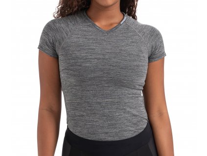 Specialized Women's Seamless Short Sleeve Base Layer - Heather Grey