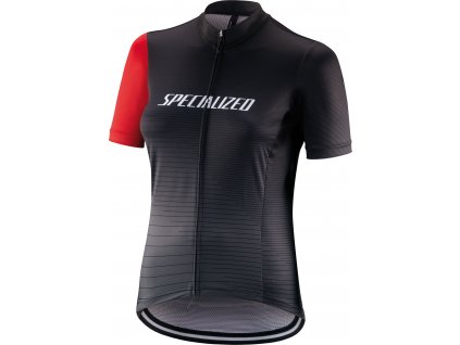 Specialized RBX Comp Logo Team SS Women's Jersey - Black/Charcoal/Red