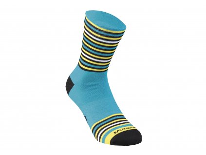 Specialized Full Stripe Sock - Nice Blue/Black/Yellow