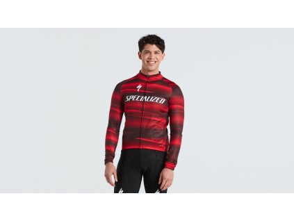Specialized Men's Factory Racing Team SL Expert Softshell Jersey - Black/Red