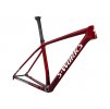 Specialized S-Works Epic Hardtail Frameset - Gloss Red Tint Fade Over Brushed Silver/Tarmac Black/White w/ Gold Pearl