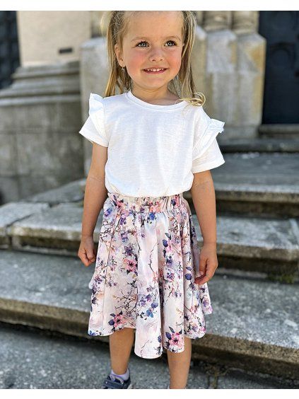 Twinsy dívčí sukně kvítky4 2