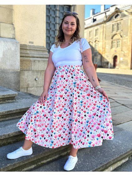 Twinsy dámská sukně srdíčka1