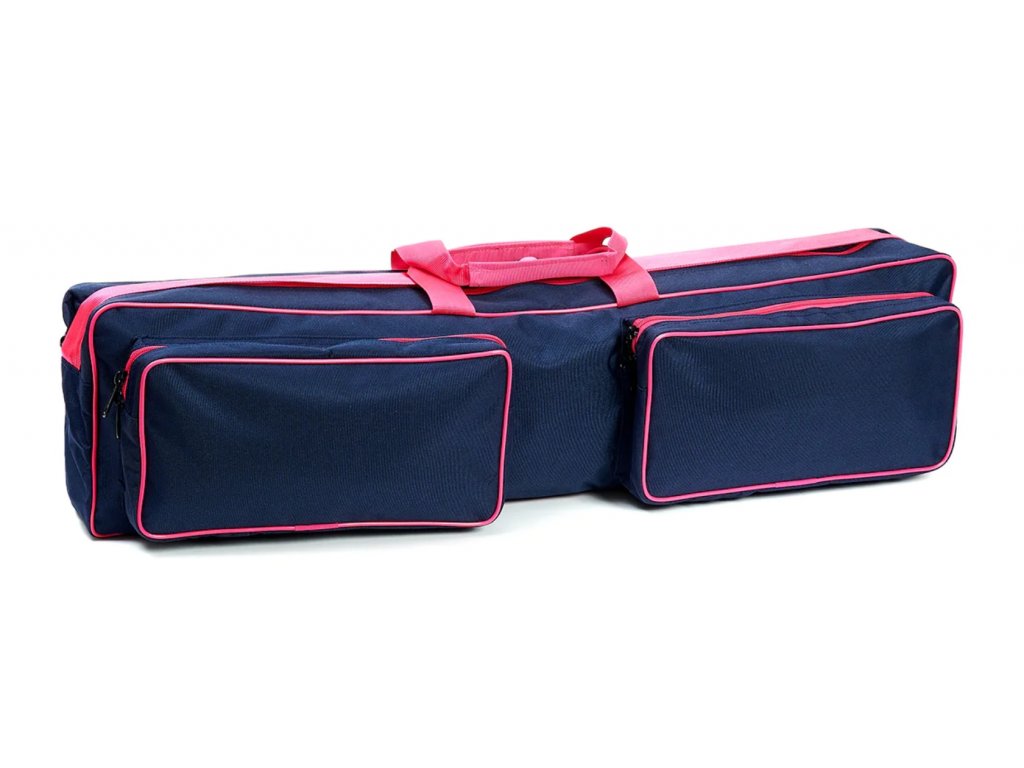 Twirlingová taška Housse Pro – Tmavě modrá + růžové doplňky