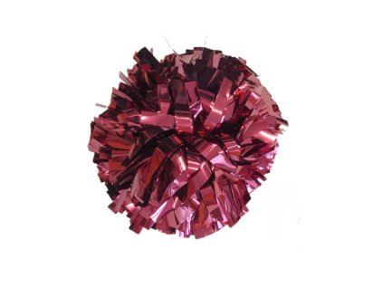 metallic poms 6 burgundy