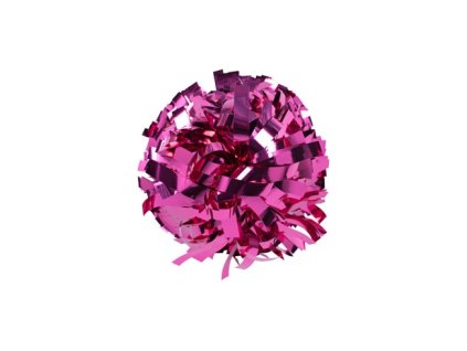 metallic poms 6 fucsia pink