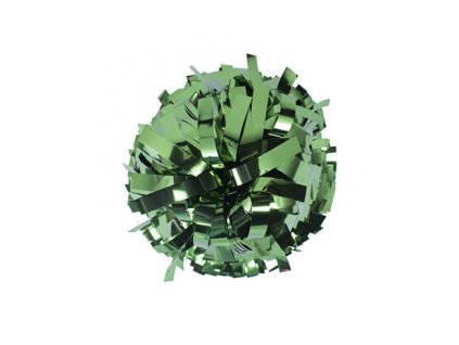metallic poms 6 green