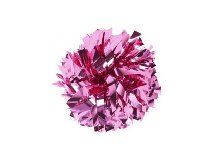 metallic poms 6 pink