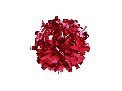 metallic poms 6 red