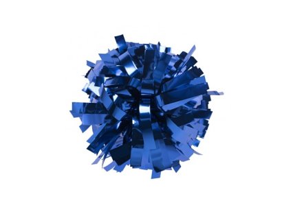 metallic poms 6 royal blue