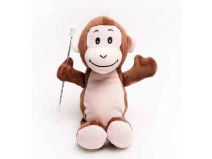 soft toy monkey twirling baton