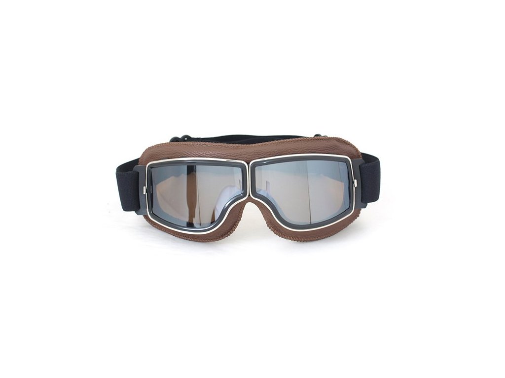 Stylové brýle TXR Retro hnědé se stříbrným plexi