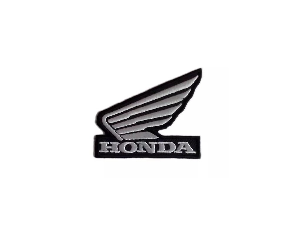 Moto nášivka Honda bílá
