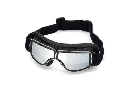 Stylové brýle TXR retro černé se stříbrným plexi