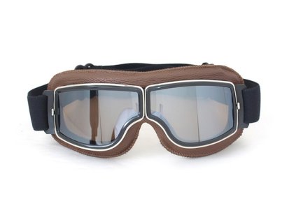 Stylové brýle TXR Retro hnědé se stříbrným plexi
