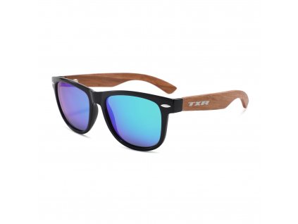 Bamboo sunglasses TXR Rockie zebra-blue