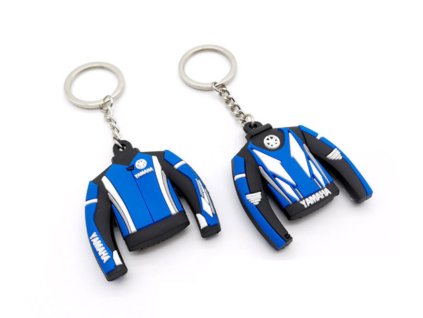Přívěsek na klíče bunda Yamaha modrá