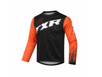 Dětský motokrosový dres TXR Pulse černo-oranžový