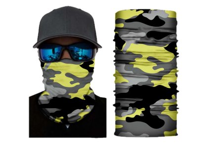 Multifunkční šátek TXR Fluo žlutá