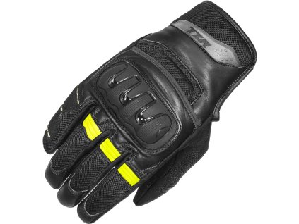 TXR Aerosport motorcycle gloves black-fluo yellow
