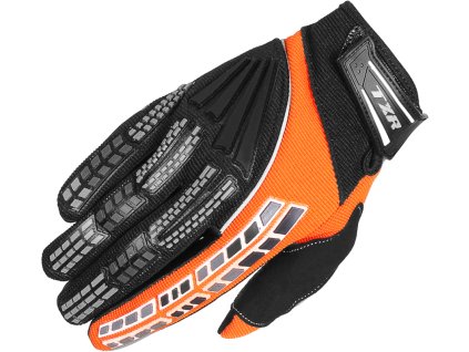 Rukavice na motorku TXR Rush černo-oranžové