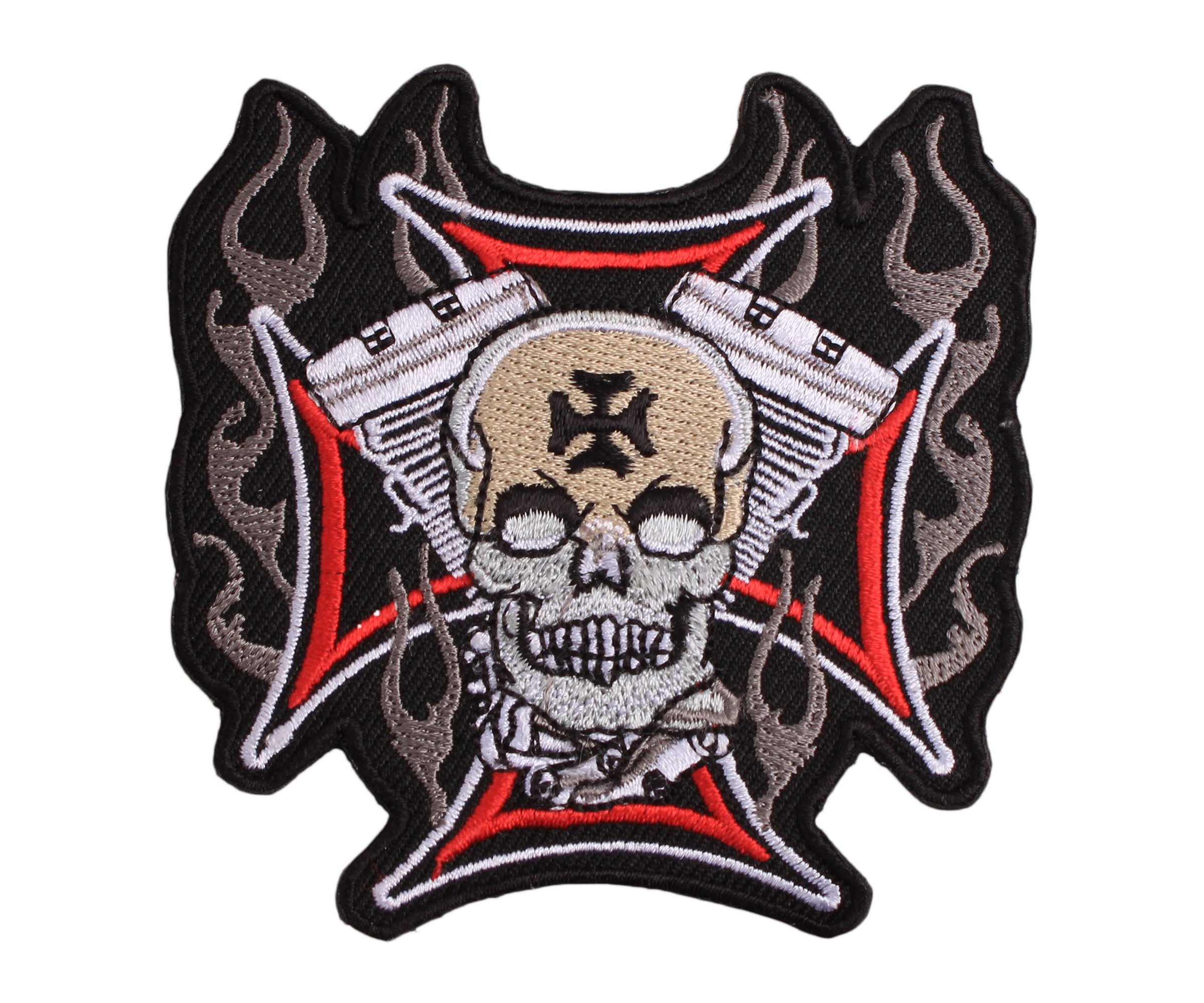 TXR Moto nášivka kříž-válce-lebka