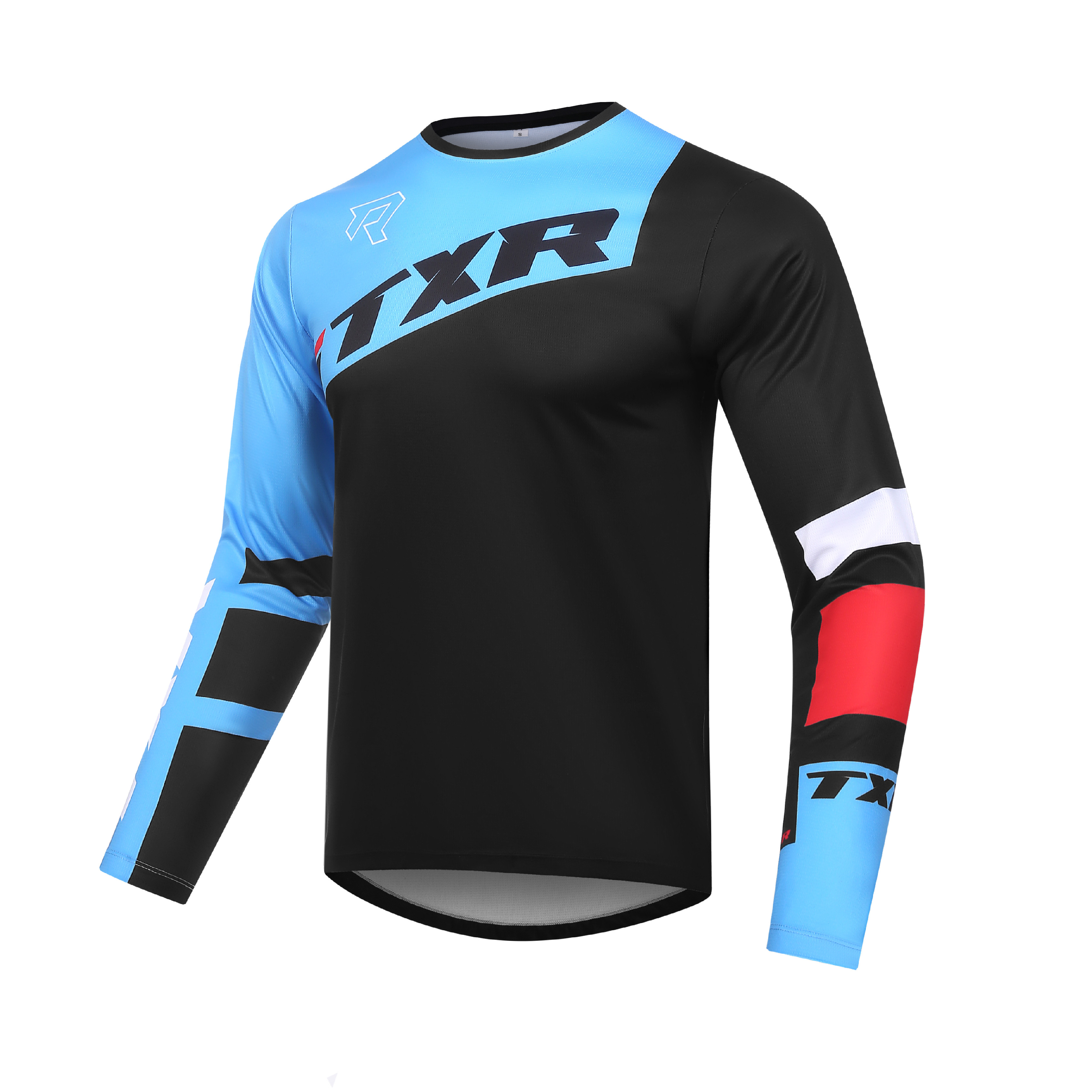 TXR Motokrosový dres Vortex černo-modrý S