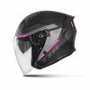 Otevřená helma na motorku TXR City černo-šedo-růžová