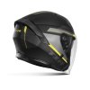 Otevřená helma na motorku TXR City černo-šedo-fluo žlutá