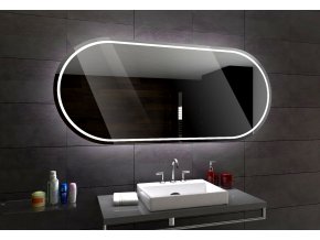 PALERMO oválné zrcadlo s LED osvětlením a chytrými doplňky